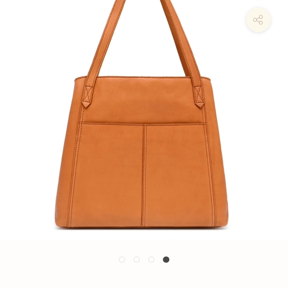 margot Tan Leather Tote Bag - Picture 4 of 16